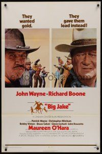 8k060 BIG JAKE  1sh '71 Richard Boone wanted gold but John Wayne gave him lead instead!