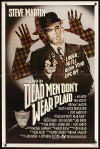 8k131 DEAD MEN DON'T WEAR PLAID  1sh '82 Steve Martin will blow your lips off if you don't laugh!