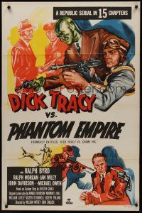 8k146 DICK TRACY VS. CRIME INC.  1sh R52 detective Ralph Byrd vs the Phantom Empire!