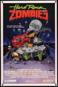 8k258 HARD ROCK ZOMBIES  1sh '85 wild art, they came from the grave to rock n' rave & misbehave!