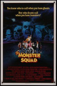 8k399 MONSTER SQUAD  1sh '87 Dracula & The Mummy, all the horror greats!