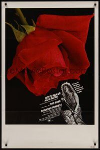 8k507 ROSE int'l 1sh '79 Mark Rydell, cool image of Bette Midler as Janis Joplin look-alike!