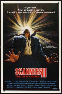 8k516 SCANNERS 2 int'l 1sh '91 The New Order, wild artwork!