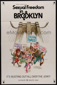 8k534 SEXUAL FREEDOM IN BROOKLYN  1sh '71 great artwork, it's busting out all over the joint!