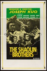8k537 SHAOLIN BROTHERS  1sh '77 martial arts action, cool images!