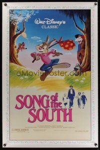 8k552 SONG OF THE SOUTH  1sh R86 Walt Disney, Uncle Remus, Br'er Rabbit & Br'er Bear!
