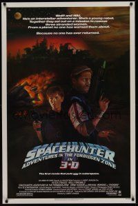 8k554 SPACEHUNTER ADVENTURES IN THE FORBIDDEN ZONE  1sh '83 art of Molly Ringwald, Peter Strauss!
