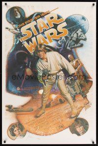 8k560 STAR WARS THE FIRST TEN YEARS Kilian signed 1sh '87 by Drew Struzan, George Lucas classic!