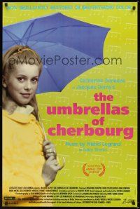 8k639 UMBRELLAS OF CHERBOURG  1sh R92 different image of Catherine Deneuve, Jacques Demy!
