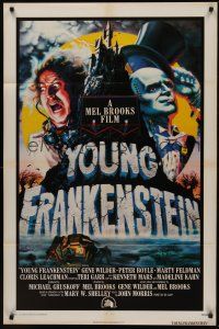 8k686 YOUNG FRANKENSTEIN int'l 1sh '74 Mel Brooks, art of Gene Wilder, Peter Boyle & Marty Feldman!