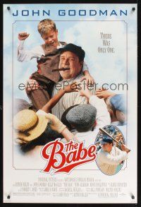 8m049 BABE 1sh '92 great image of John Goodman as Ruth, greatest baseball player of all-time!
