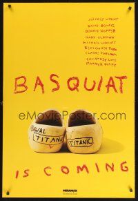 8m062 BASQUIAT teaser 1sh '96 Jeffrey Wright as Jean Michel Basquiat, directed by Julian Schnabel!