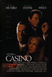 8m126 CASINO int'l DS 1sh '95 Martin Scorsese, Robert De Niro & Sharon Stone, Joe Pesci!