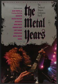8m179 DECLINE OF WESTERN CIVILIZATION 2 soundtrack 1sh '88 Dave Mustaine from Megadeth shredding!