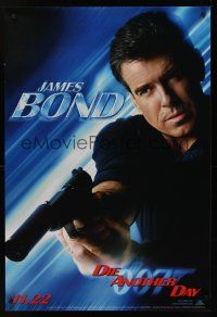 8m191 DIE ANOTHER DAY teaser 1sh '02 close-up of Pierce Brosnan as James Bond!
