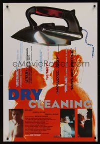 8m204 DRY CLEANING arthouse 1sh '99 Anne Fontaine's Nettoyage a sec, great close up of iron!