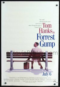 8m246 FORREST GUMP DS advance 1sh '94 Tom Hanks, Robin Wright Penn, Robert Zemeckis classic!