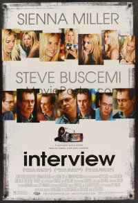 8m344 INTERVIEW DS 1sh '07 star & director Steve Buscemi, pretty Sienna Miller!