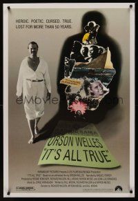 8m351 IT'S ALL TRUE 1sh '93 unfinished Orson Welles work, lost for more than 50 years!