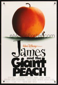 8m359 JAMES & THE GIANT PEACH DS 1sh '96 Walt Disney stop-motion fantasy cartoon!