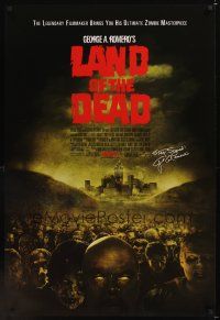 8m389 LAND OF THE DEAD advance DS 1sh '05 George Romero directed, zombies!