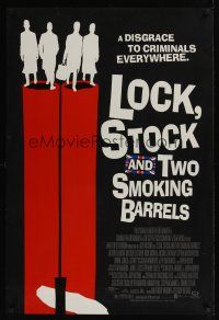 8m415 LOCK, STOCK & TWO SMOKING BARRELS DS 1sh '98 Guy Ritchie, Jason Flemyng, cool art!