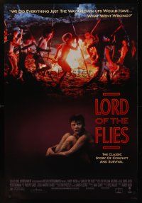 8m417 LORD OF THE FLIES 1sh '90 Balthazar Getty in William Golding's classic novel!