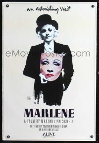 8m434 MARLENE 1sh '86 Dietrich biography directed by Max Schell, art by Michaele Vollbrach!