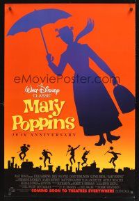8m436 MARY POPPINS advance 1sh R94 Julie Andrews, great totally different artwork!