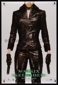 8m443 MATRIX RELOADED teaser DS 1sh '03 Jada Pinkett Smith as Niobe!