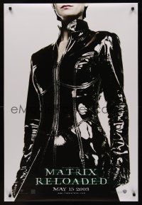 8m440 MATRIX RELOADED teaser DS 1sh '03 Carrie-Anne Moss as Trinity!