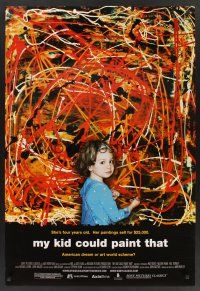 8m474 MY KID COULD PAINT THAT DS 1sh '07 Amir Bar-Lev, image of child painter Marla Olmstead!
