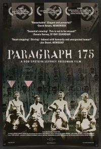 8m513 PARAGRAPH 175 arthouse 1sh '00 Rob Epstein, Jeffrey Friedman, homosexuals in WWII camps!