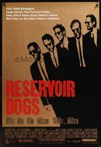 8m549 RESERVOIR DOGS 1sh '92 Quentin Tarantino, Harvey Keitel, Steve Buscemi, Chris Penn!