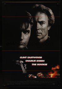8m559 ROOKIE DS 1sh '90 Clint Eastwood directs & stars w/Charlie Sheen!