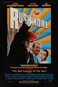8m567 RUSHMORE video 1sh '98 Wes Anderson, Jason Schwartzman, Bill Murray!
