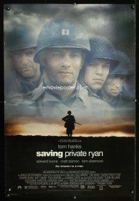 8m572 SAVING PRIVATE RYAN DS 1sh '98 Steven Spielberg, Tom Hanks, Tom Sizemore, Matt Damon!