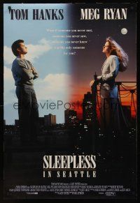 8m605 SLEEPLESS IN SEATTLE int'l DS 1sh '93 Nora Ephron directed, romantic Tom Hanks & Meg Ryan!