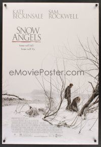 8m607 SNOW ANGELS DS 1sh '07 David Gordon Green, Kate Beckinsale, Sam Rockwell!