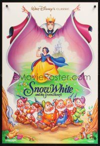 8m608 SNOW WHITE & THE SEVEN DWARFS 1sh R93 Walt Disney animated cartoon fantasy classic!
