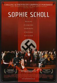 8m615 SOPHIE SCHOLL: THE FINAL DAYS arthouse DS 1sh '05 Sophie Scholl - Die letzten Tage!