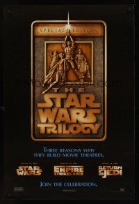 8m633 STAR WARS TRILOGY style F 1sh '97 George Lucas, Empire Strikes Back, Return of the Jedi!
