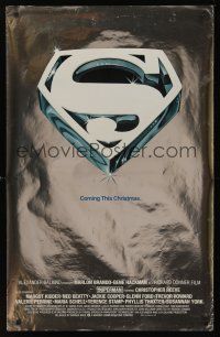 8m648 SUPERMAN foil advance 1sh '78 comic book hero Christopher Reeve!