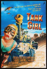 8m658 TANK GIRL 1sh '95 wacky Lori Petty with cool futuristic tank!