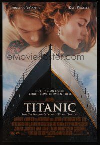 8m684 TITANIC style A revised int'l DS 1sh '97 Leonardo DiCaprio, Kate Winslet, James Cameron!