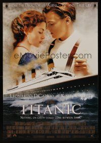 8m685 TITANIC style B int'l 1sh '97 Leonardo DiCaprio, Kate Winslet, directed by James Cameron!