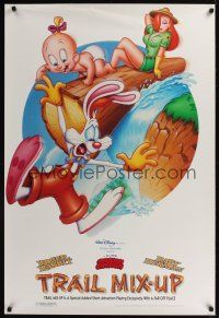 8m700 TRAIL MIX-UP DS 1sh '93 cartoon art Roger Rabbit, Baby Herman, Jessica Rabbit!