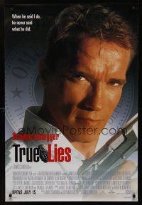 8m704 TRUE LIES style A advance 1sh '94 Arnold Schwarzenegger, directed by James Cameron!