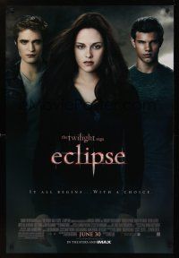 8m705 TWILIGHT SAGA: ECLIPSE advance DS IMAX 1sh '10 Kristen Stewart, Robert Pattinson, Lautner!
