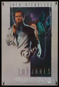 8m708 TWO JAKES int'l 1sh '90 really cool art of smoking Jack Nicholson by Rodriguez!